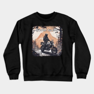 Ride fast live slow motorcycle Crewneck Sweatshirt